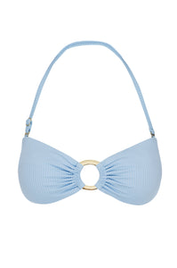 Costa Rica Top - Sky Blue Rib