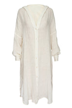 Load image into Gallery viewer, Ibiza Linen Kaftan - Ivory