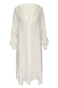 Ibiza Linen Kaftan - Ivory