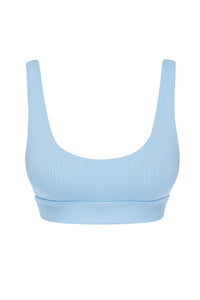 Jamaica Top - Sky Blue Rib