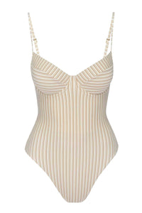 Maui One Piece - Sand Stripe